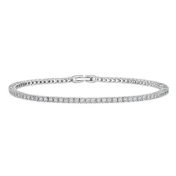 1.5ct Lab Diamond Tennis Bracelet Claw Set in 925 Silver